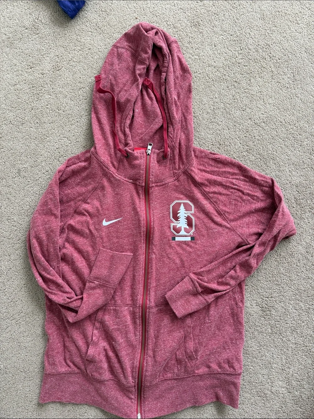Nike Stanford Cardinal Red Stanford Zip-Up Hoodie